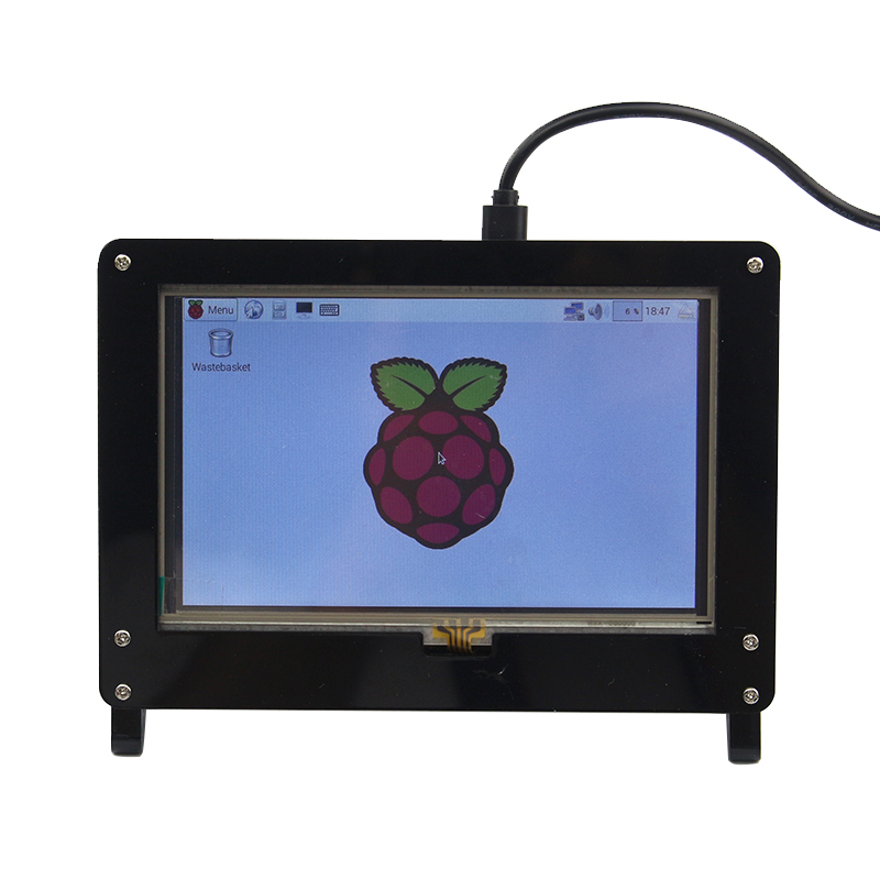 5 Inch LCD Screen Display Acrylic Case Stander Holder For Raspberry Pi 3B+(Plus) 12