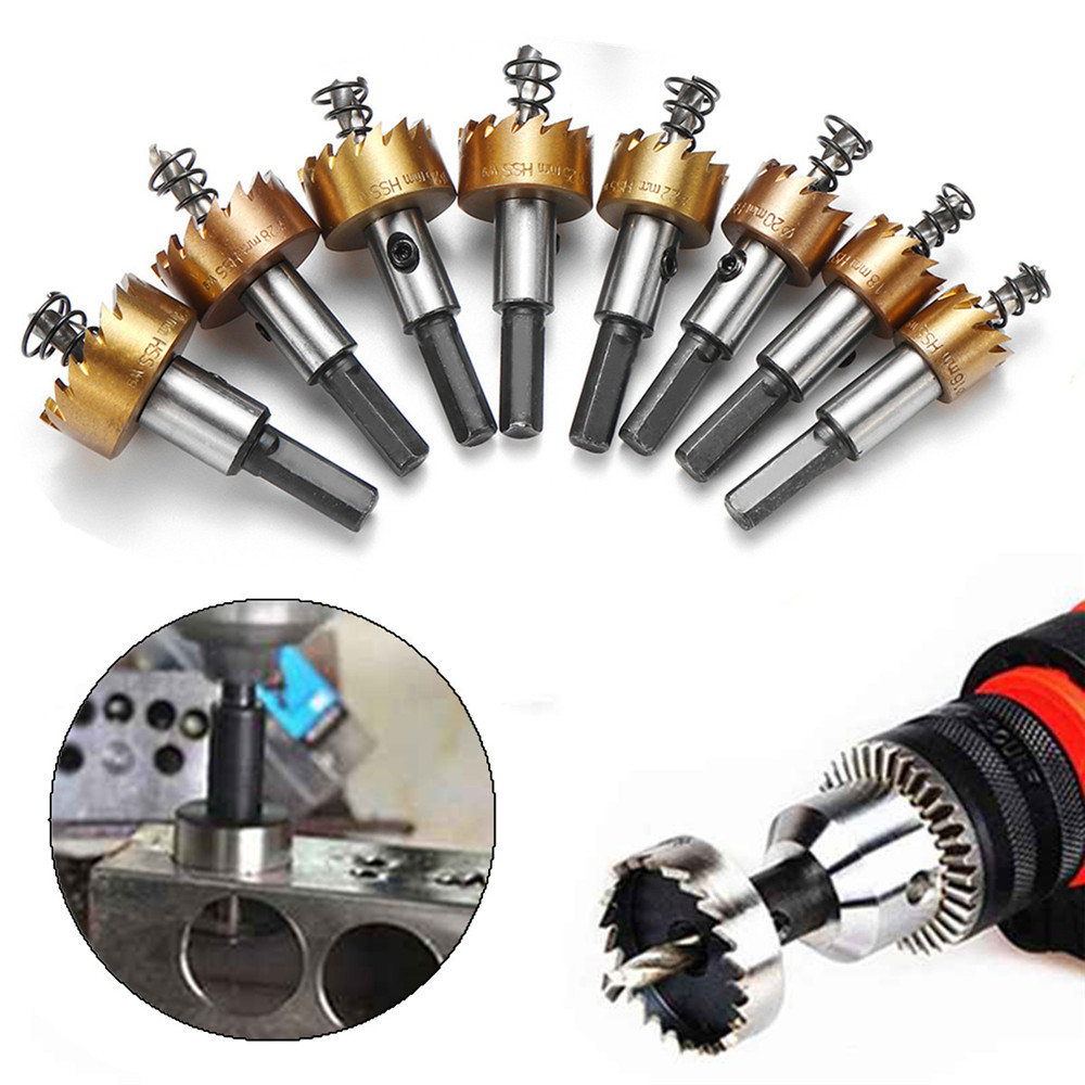 

13pcs 16-53mm Hole Saw Drill Bit HSS Titanium Coated Hole Saw Cutter for Metal Wood Alloy