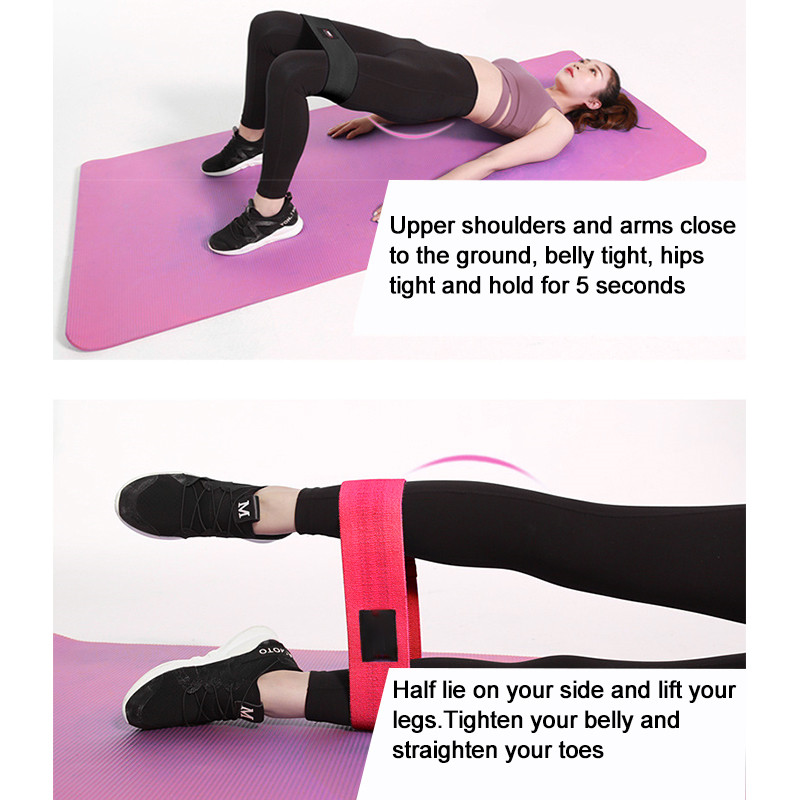 Resistance Bands Hip Loop Circle Legs Squat Yoga Elastic Exercise Fitness Tool