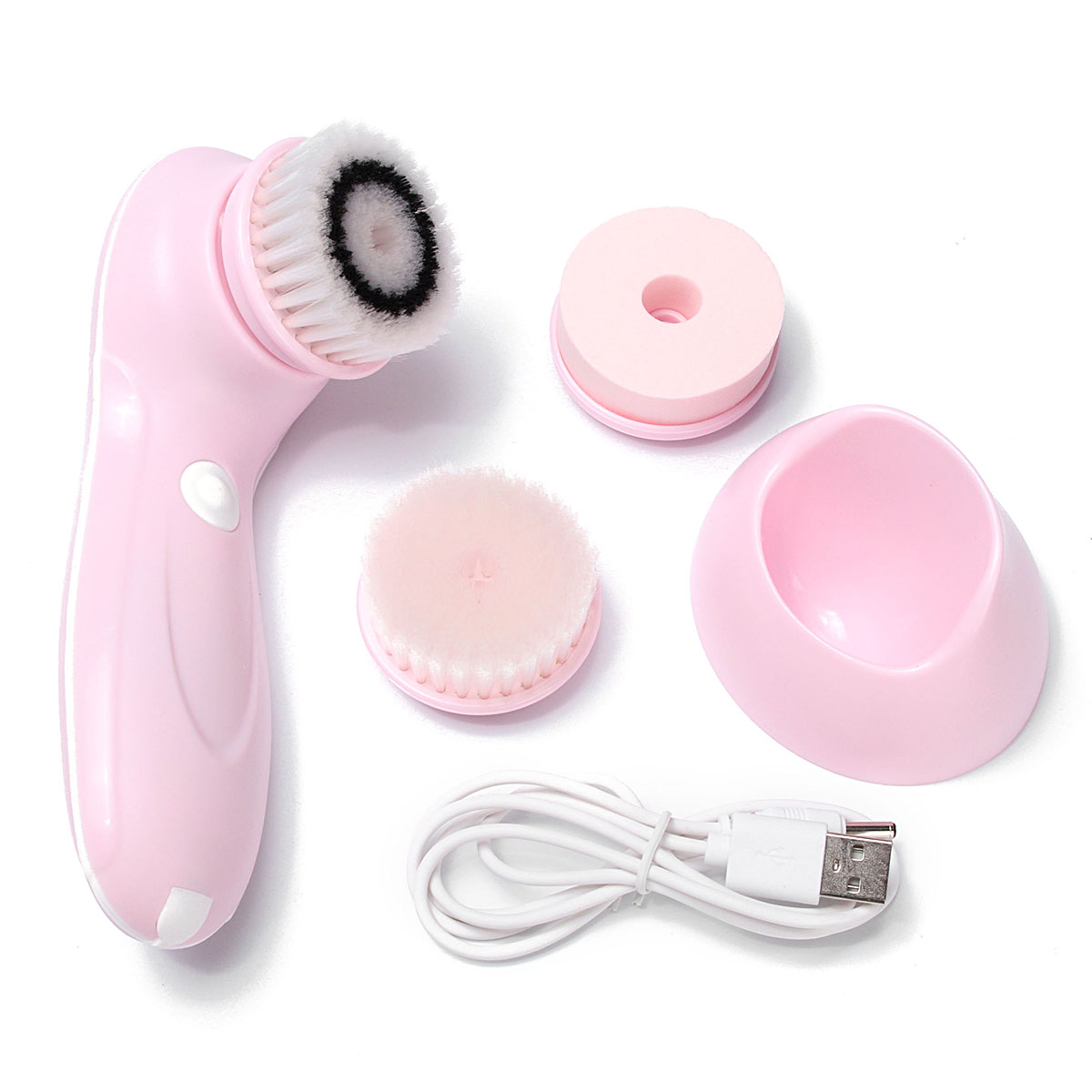 3 In1 USB Electric Cleaning Brush 360� Rotating Rechargeable Waterproof Face Cleaner Skin Care 