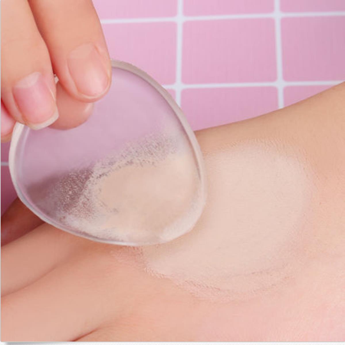 Silicone Concealer Jelly Makeup Squishy Puff Wet Foundation Transparent Cosmetic Sponge Face Makeup Tools