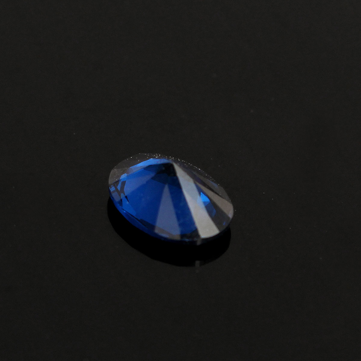 8x6mm Oval Dark Blue Gemstone DIY Design Lustrous Jewelry Making Accessories