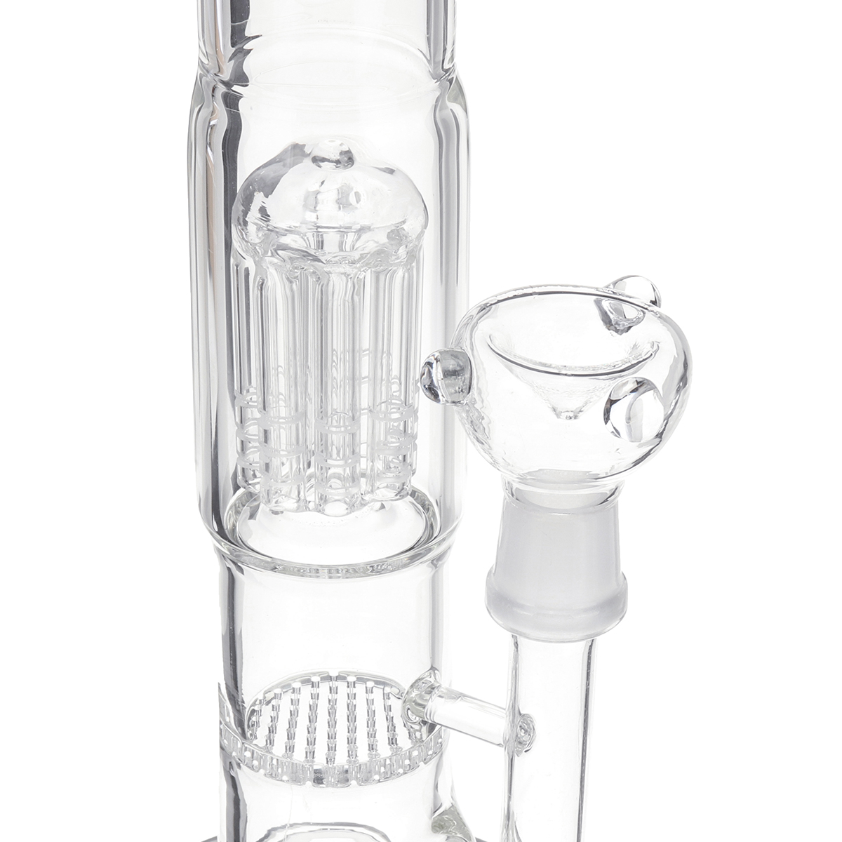 Clear Borosilicate Glass Pipe Detachable Glass Pipe Bottle Glassware 