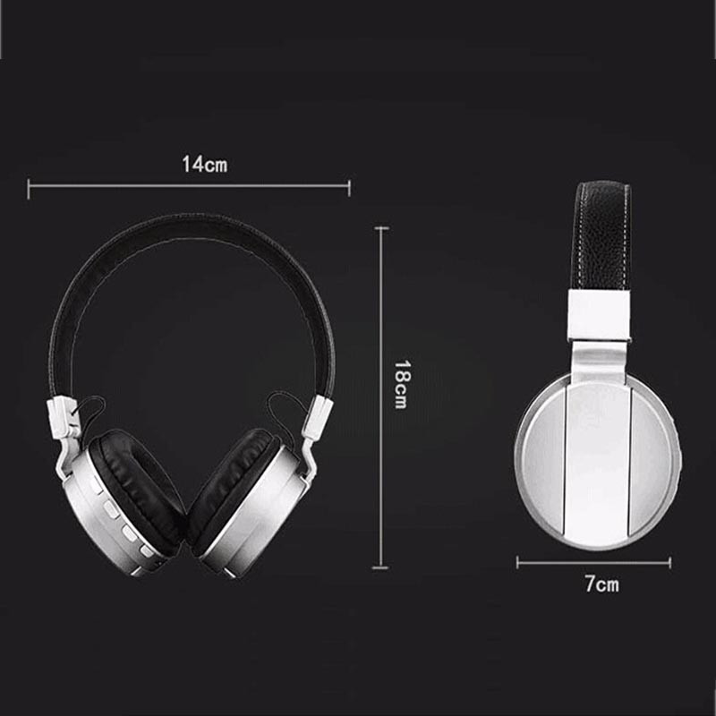 FE-018 Portable Foldable FM Radio 3.5mm NFC Bluetooth Headphone Headset with Mic for Mobile Phone 2