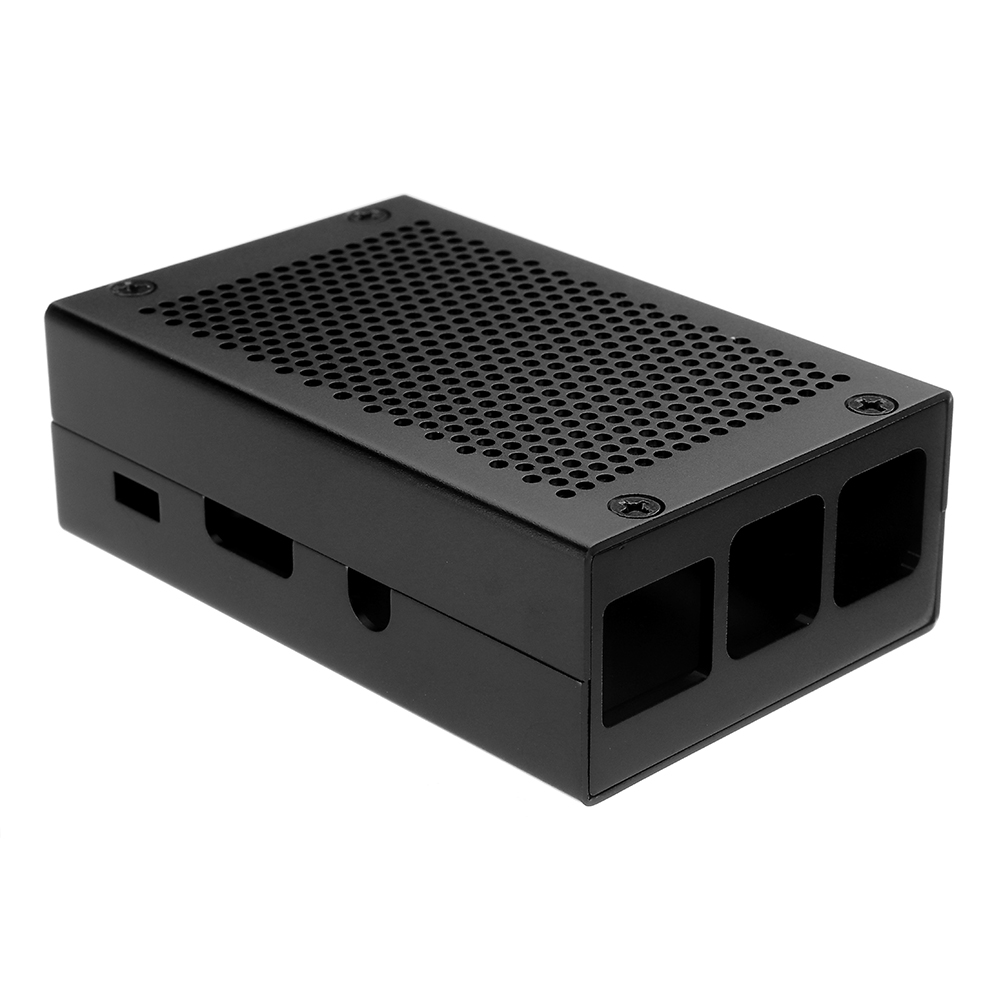Silver/Black Aluminum Case Metal Enclosure With Screwdriver For Raspberry Pi 3 Model B+(plus) 19