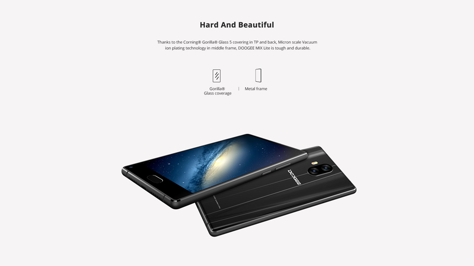 DOOGEE MIX Lite 5.2 Inch Android 7.0 2GB RAM 16GB ROM MTK6737 Quad-Core 1.5GHz 4G Smartphone