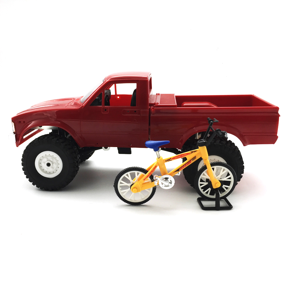 1Pc WPL Simulate Action Figure Bike Bicycle 10cm Random Delivery RC Car Parts 121x48.4x80mm - Photo: 5