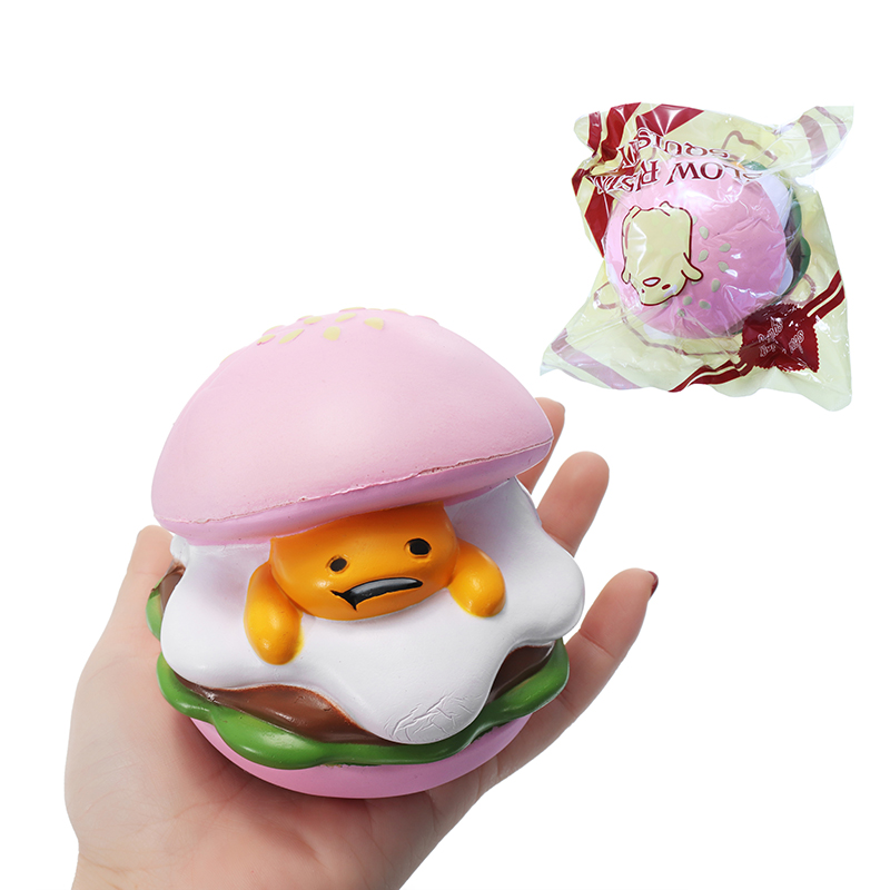 

Squishy Lazy яйца Желток Burger Медленный Восходящий Симпатичные животные Cartoon Collection Gift Deocor Toy