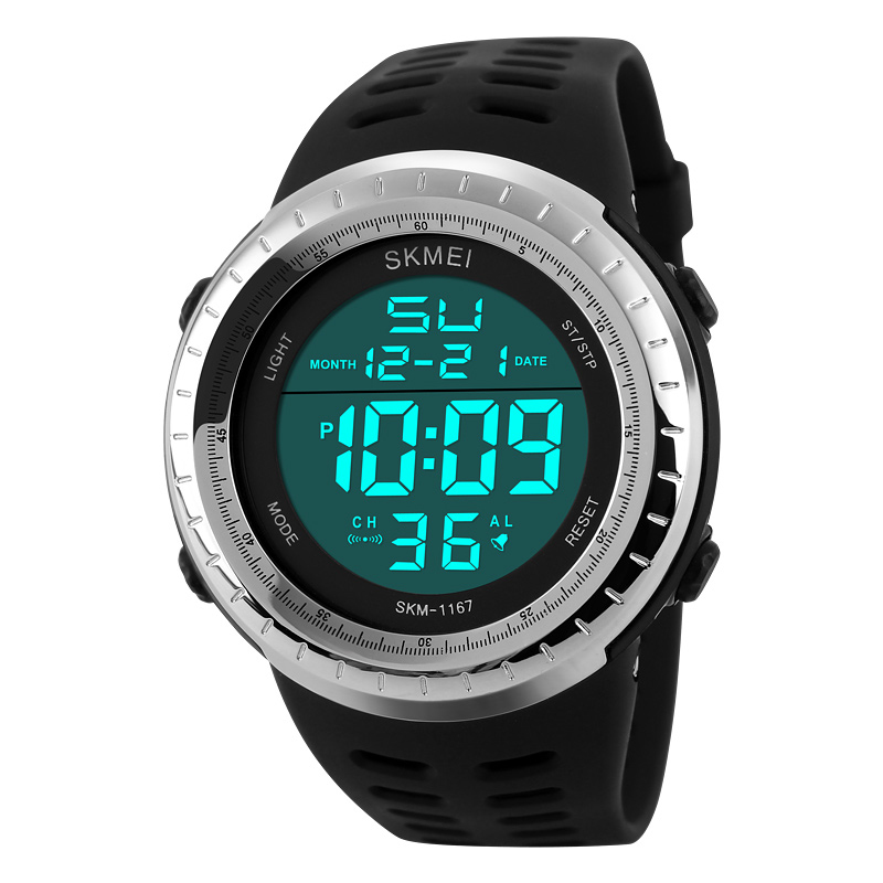 

SKMEI 1167 50M Водонепроницаемы Спортивные часы Casual Style LED Цифровые наручные часы