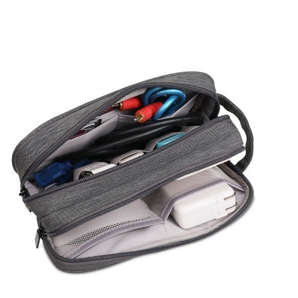

BUBM DLP-L Universal Double Layer Charger Carry Case Electronics Accessories Travel Organizer Bag