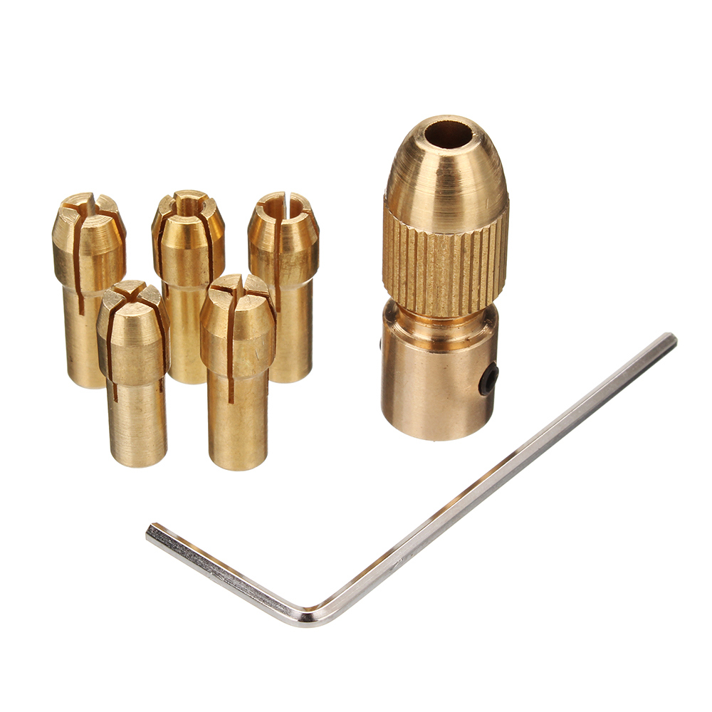 8Pcs 3.17mm Copper Drill Clamp 0.5-3mm Electric Drill Bit Collet Drill Tool sa