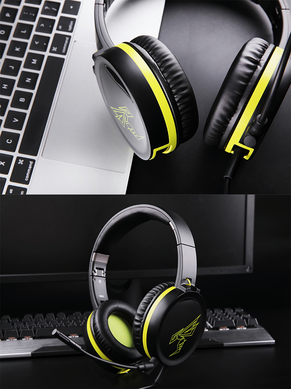 SOMiC G801 Portable Foldable 3.5mm Auido Gaming Headset Headphone with Removable Microphone 67