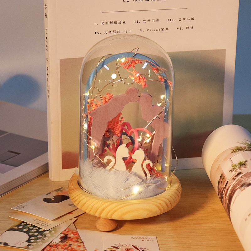  iiecreate DIY Time Lover Handmade Dollhouse Lovely  Kit With LED Light Sweet Sunshine Doll house  