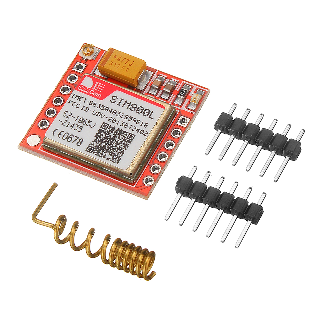 

Мини Самый маленький SIM800L GPRS GSM Модуль MicroSIM Card Core Беспроводной модуль Четырехдиапазонный последовательный порт TTL с Антенна для Arduino