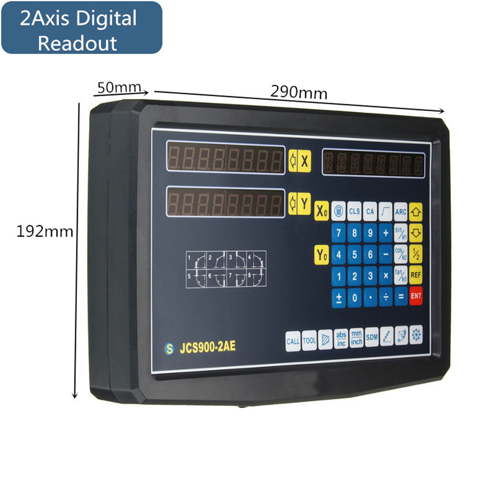 2/3 Axis Grating CNC Milling Digital Readout Display / 50-1000mm Electronic Linear Scale Lathe Tool 72