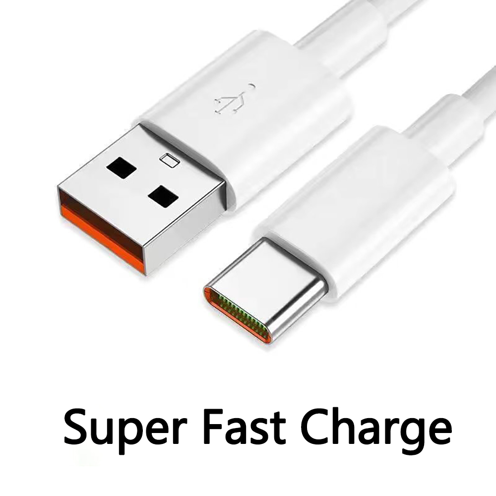 7A USB to Type-C Cable Support 6A/7A Fast Charging Data Transmission Protocol PVC Core Line 0.25M/1M/2M Long for Huawei Mate 40Pro for Xiaomi Mi12 for Samsung Galaxy Z Fold 2