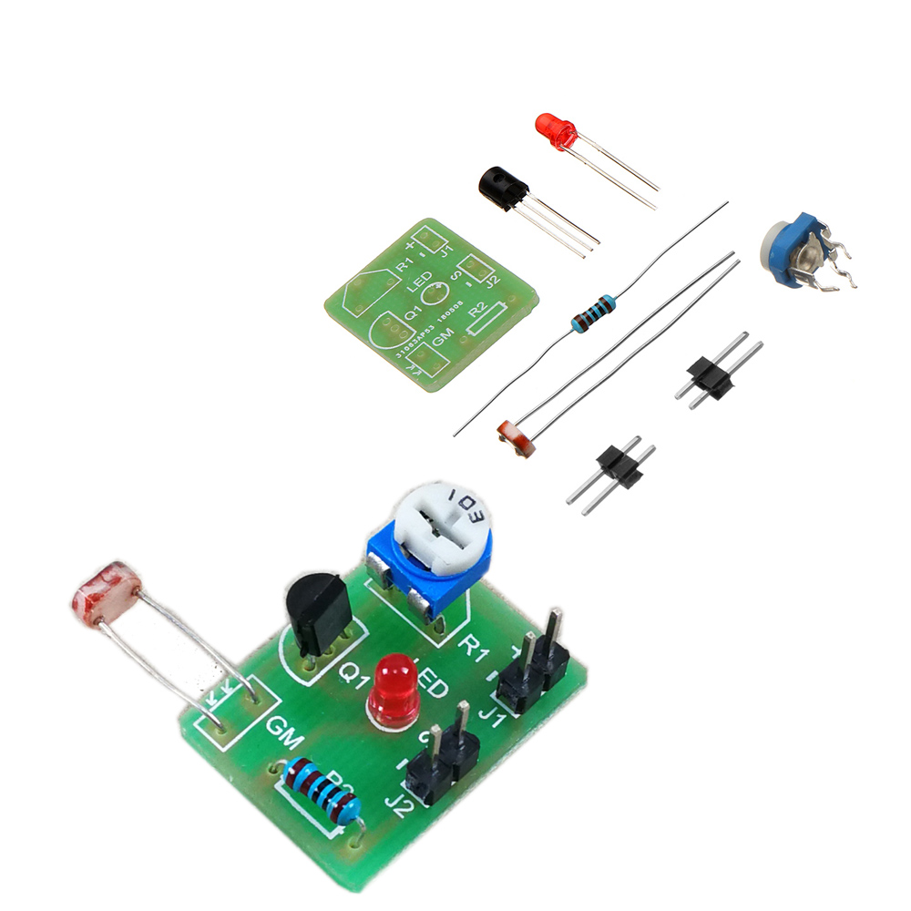 5pcs DIY Photosensitive Induction Electronic Switch Module Optical Control DIY Production Training Kit 11