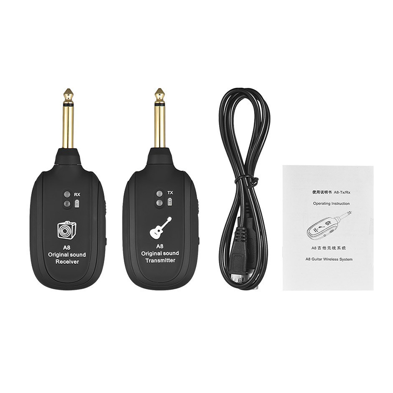 Wireless Audio Transmission Set with Receiver Transmitter For Electric Guitar Bass Violin 13
