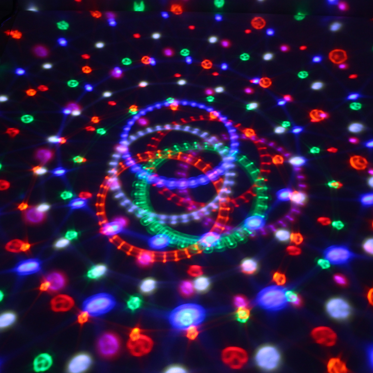 18W Crystal Ball Magic RGB LED Stage Light Remote Control MP3 DJ Club Pub Disco Party Lamp AC100-240V