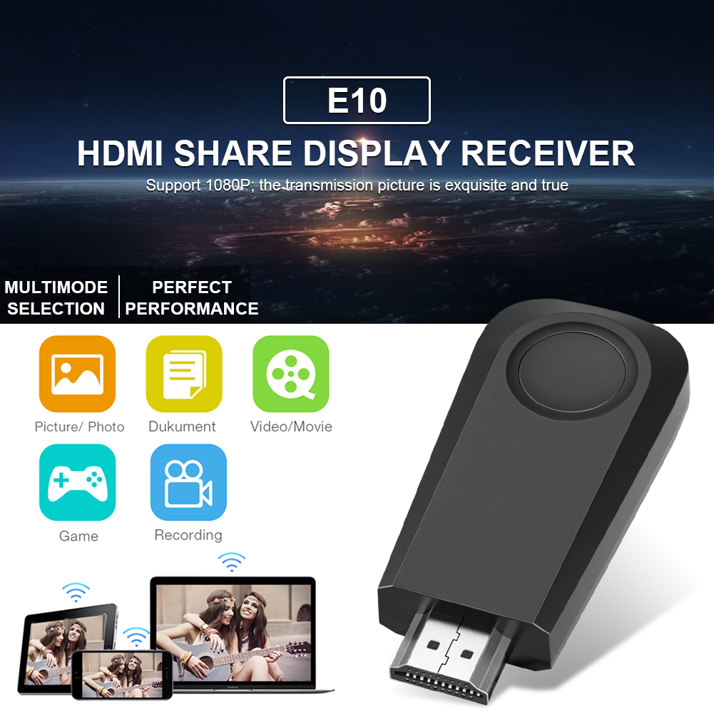 Wireless Display Dongle Adapter 1080P Wireless HDMI Adapter Receiver Audio Adapter Home Audio And Video Equipment Exceptional