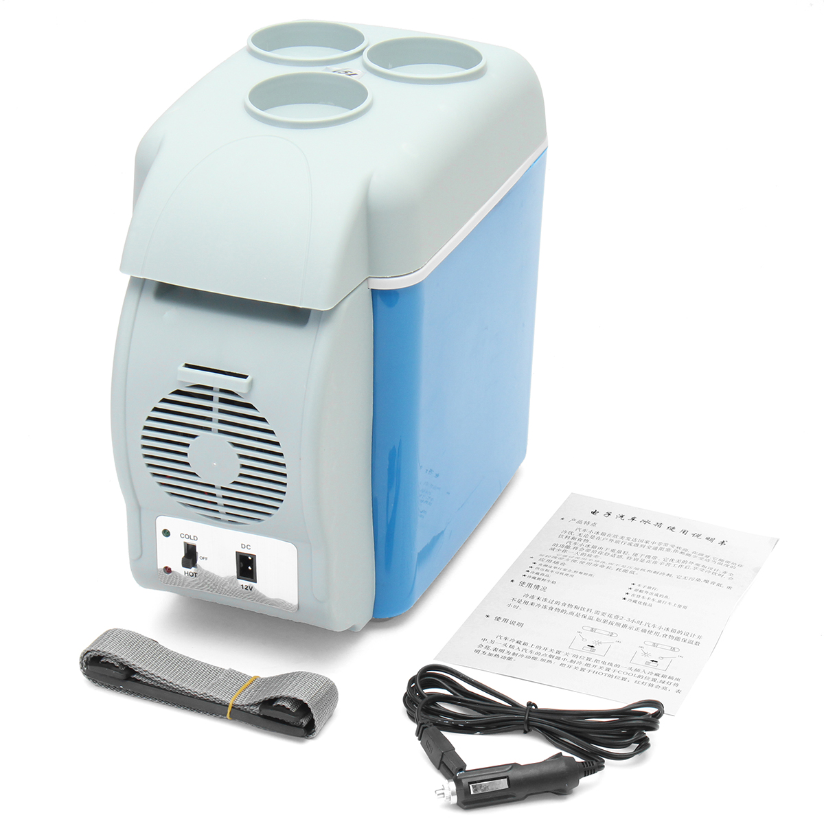 Portable Mini Car Fridge Freezer Cooler / Warmer 12V Portable Fridge Refrigerator 7.5L 18