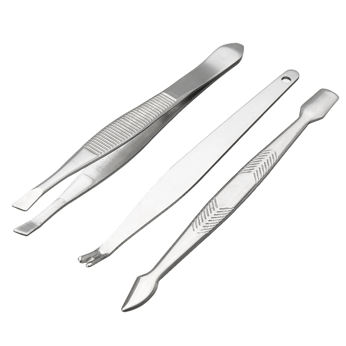 15pcs Stainless Steel Nail Cleaner Set Manicure Kit Clipper Pedicure Scissor Tweezer Pusher