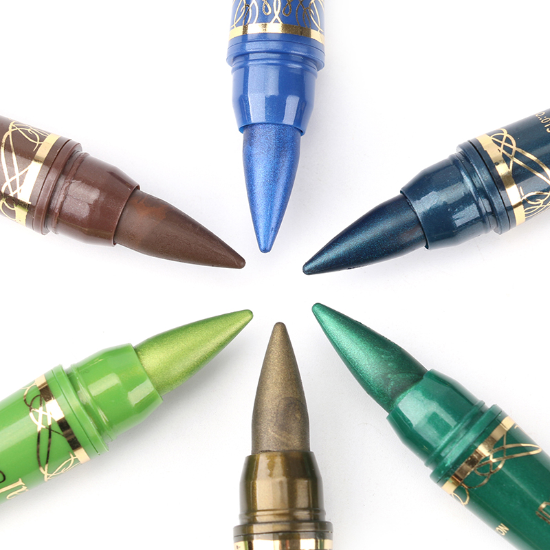 Menow 6 Colors Pearl Eyeliner Highlighter Waterproof Eyeshadow Pen Makup Comestic Set