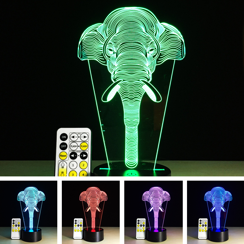 Colorful Festival Halloween LED 3D Illusion Lamp Night Light TF Card Bluetooth Speaker 5