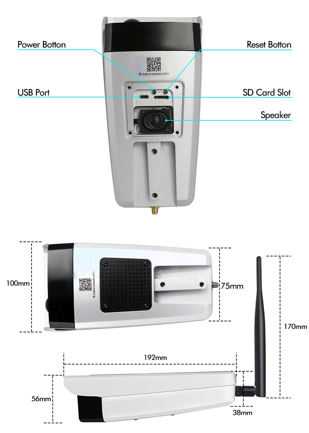 Solar Powered 1080P WiFi Video Surveillance Camera