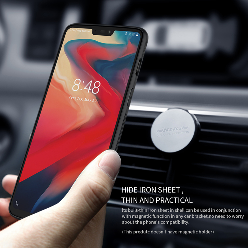 NILLKIN Ultra Thin Shockproof With Iron Plate Protective Case For Oneplus 6