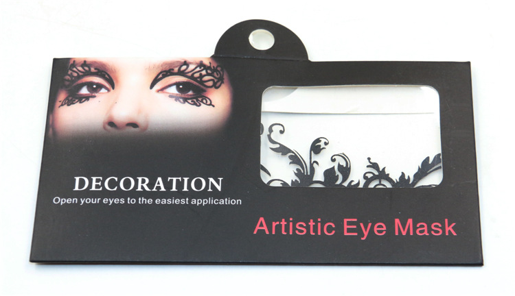 Eye Tattoo Sticker Halloween Squishy Eyes Liner Lace Fretwork Papercut Temporary Face Masquerade