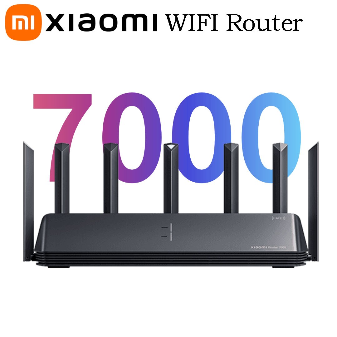 Xiaomi Mi Router 7000 Tri-Band WiFi Repeater 1GB Large Memory USB 3.0 IPTV 4 x 2.5G Ethernet Ports Modem Signal Amplifier NFC Mesh Networking