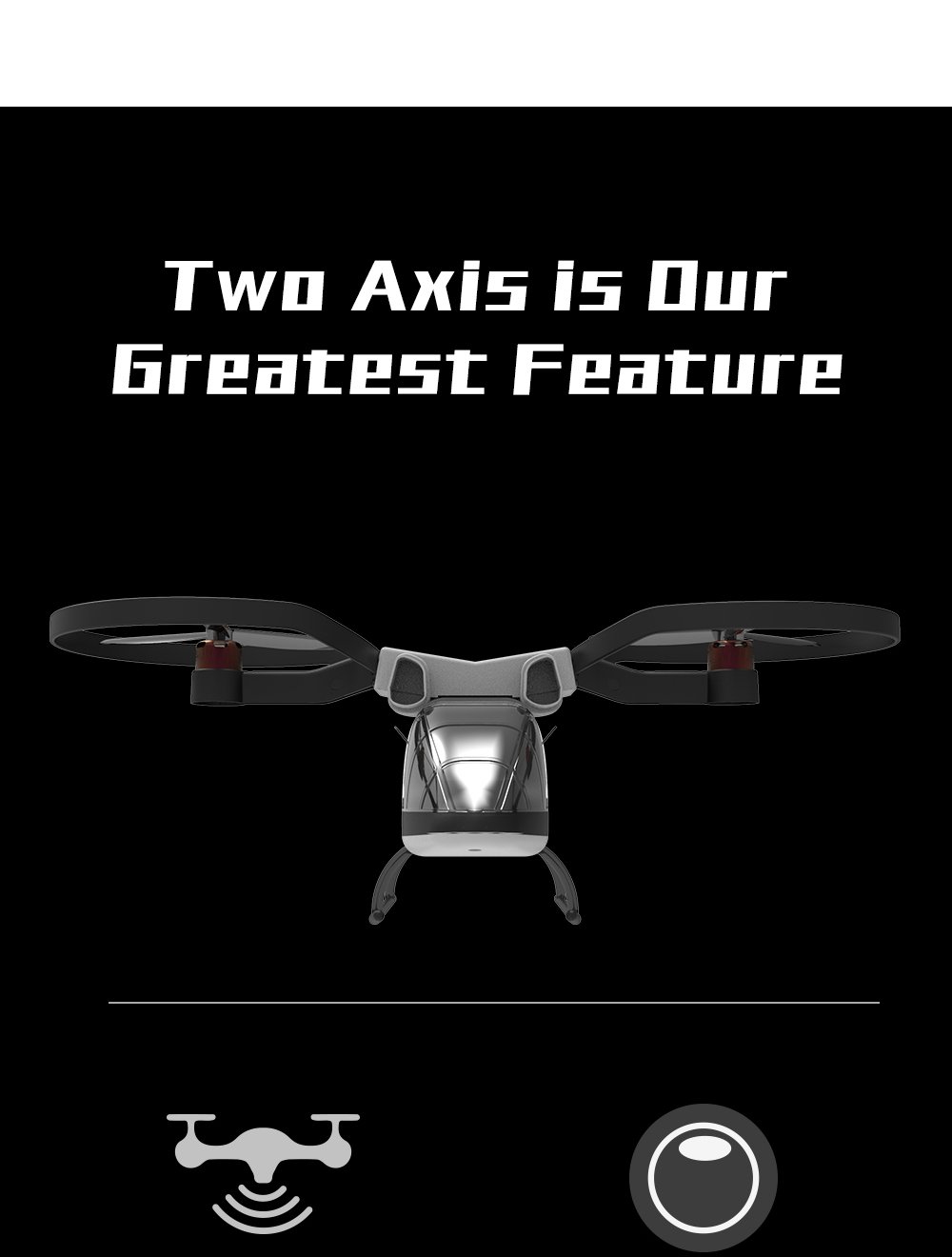 KY-Z2 6CH Two-axis Brushless Helicopter RTF Support GPS Return One Key Take Off