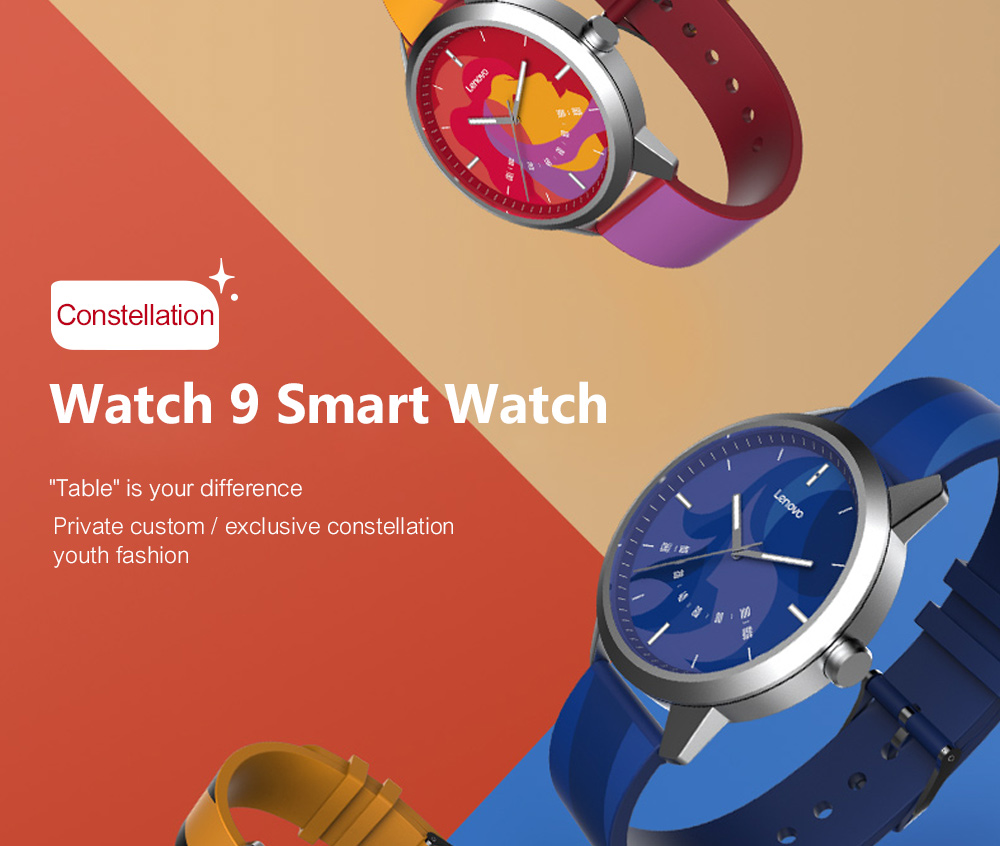 Lenovo Watch 9 Smart Watch Sapphire Glass 5ATM Sleep Monitor Remote Camera Constellation Edition 44