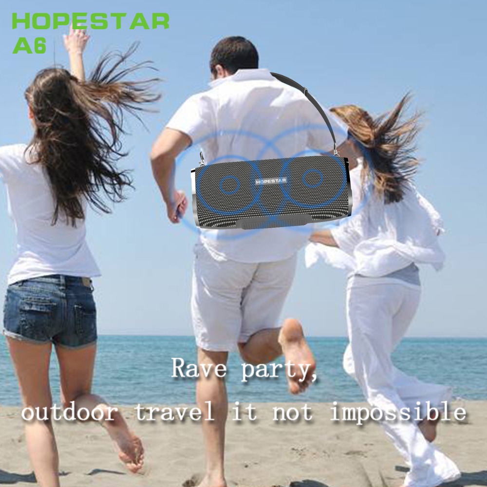 HOPESTAR A6 Portable Bluetooth Speaker 34W Three Units 6000mAh IPX6 Waterproof Outdoors Loudspeaker 8