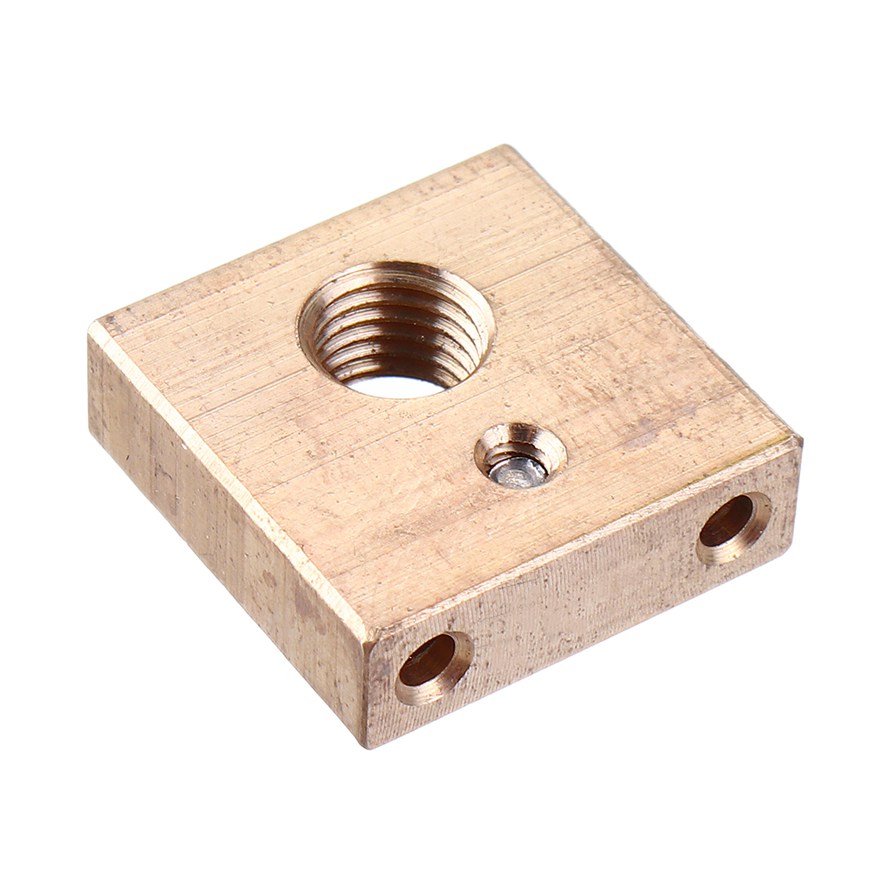 UM3 M6*0.75 Thread Brass Copper Heating Block 4mm for 3D Printer 15