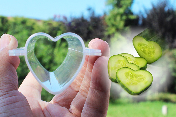 heart-shaped cucumber mold