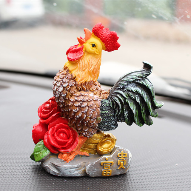 New Shelves Na Caishun Auspicious Chicken Resin Ornaments Creative Home Decoration Craft Study Gift