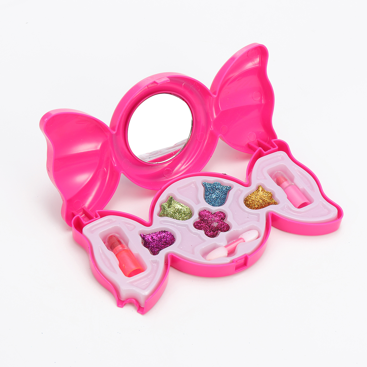 Candy-shaped Kids Makeup Kit Glitter Eye Shadow Lips Sticks