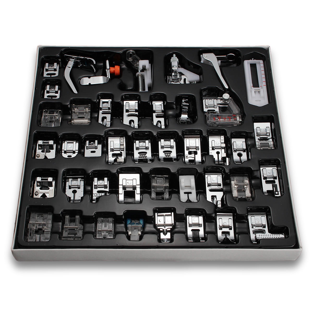 42 PCS Domestic Sewing Machine Foot Presser Feet Kit Sewing Machine Accessories