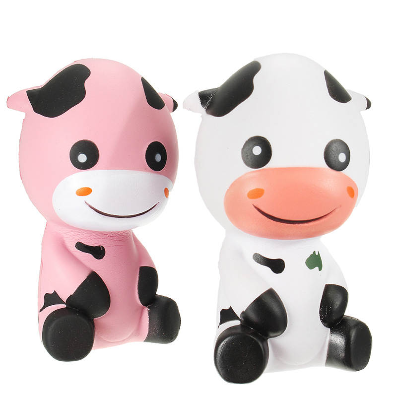 Squishy Baby Cow Jumbo 14cm Slow Rising With Packaging Animals Collection Gift Decor Toy