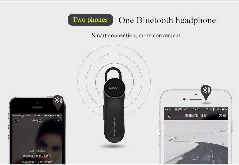 DACOM S017 Wireless Fast Charging Bluetooth Headphone 