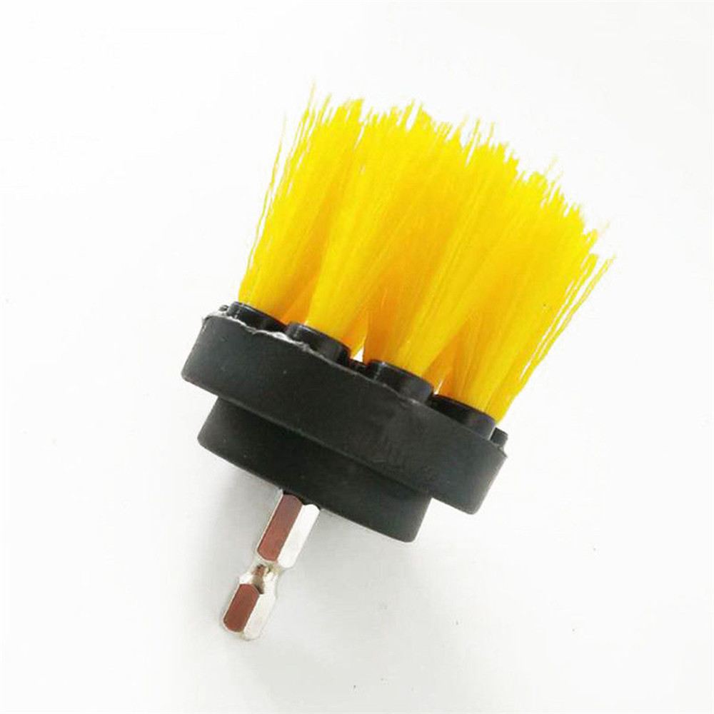 4pcs 2/3.5/4/5 Inch Drill Brush Kit Tub Cleaner Scrubber Cleaning Brushes Yellow/Red/Blue