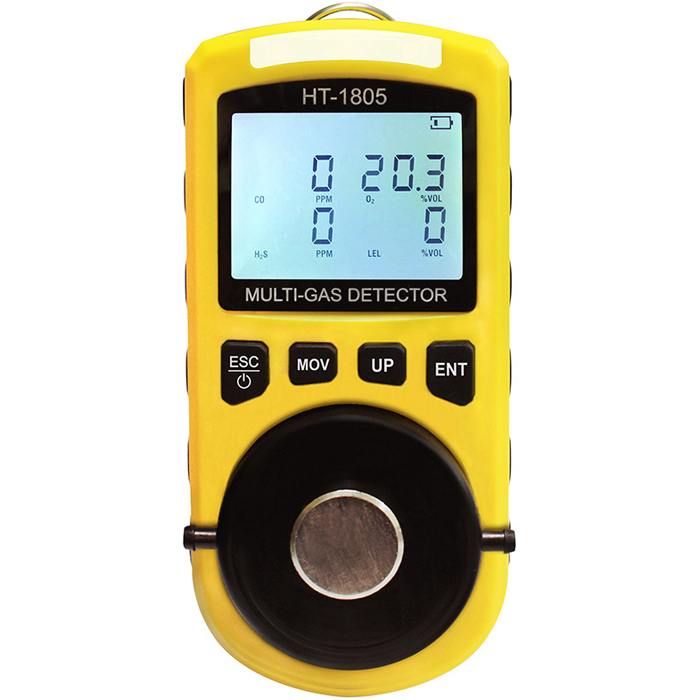 

HT-1805 4 In 1 Gas Analyzer Detector Portable O2 CO H2S LEL Tester Toxic & Harmful Gas Concentration