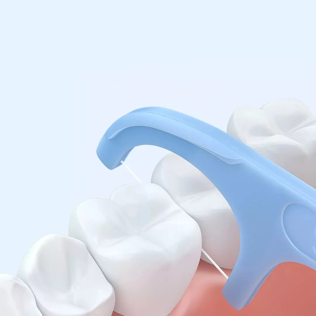 SOOCAS 300Pcs Professional Dental Floss with 6 Travel Handy Case Ergonomic Design Testing Food Grade