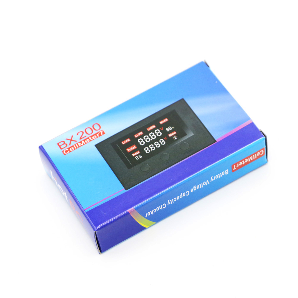 HOTRC BX200 Voltage Tester Low Voltage Buzzer Alarm Battery Voltage Checker Radio Display for 2-7S Lipo Battery - Photo: 7