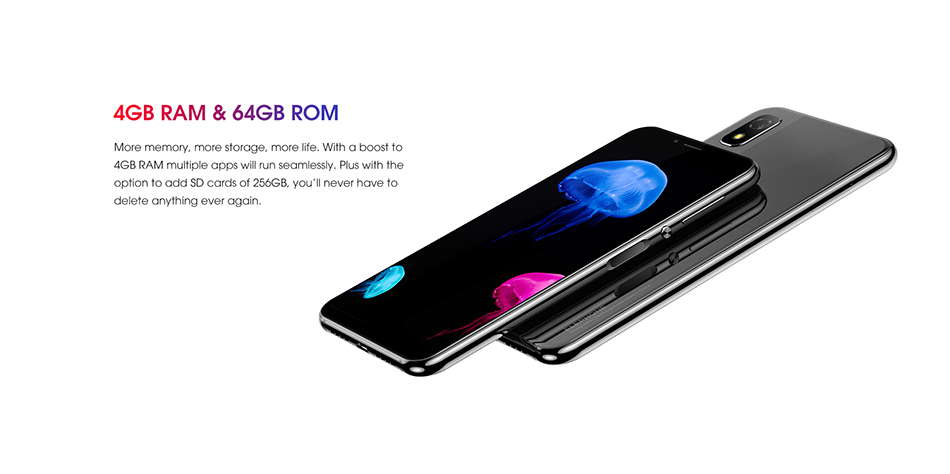Elephone A4 Pro 5.85 Inch Fingerprint Andriod 8.1 4GB RAM 64GB ROM MT6763 Octa Core 4G Smartphone