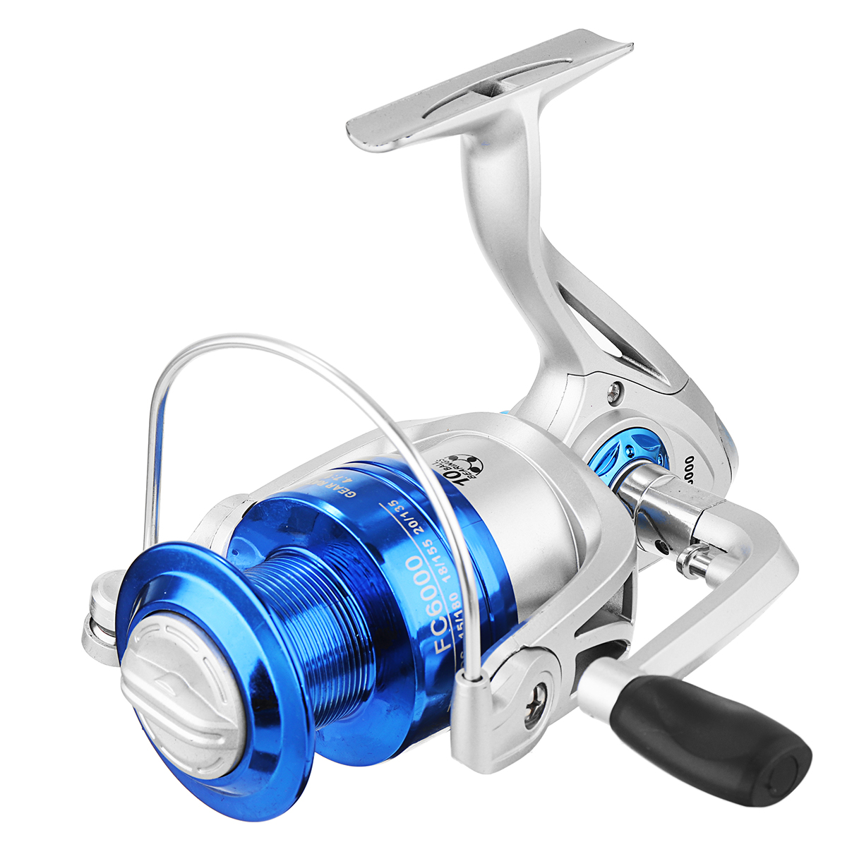 

ZANLURE FC1000-6000 5.2: 1 / 4.7: 1 8BB Spinning Рыбалка Reel Blue Sea Рыбалка Катушка для спиннинга