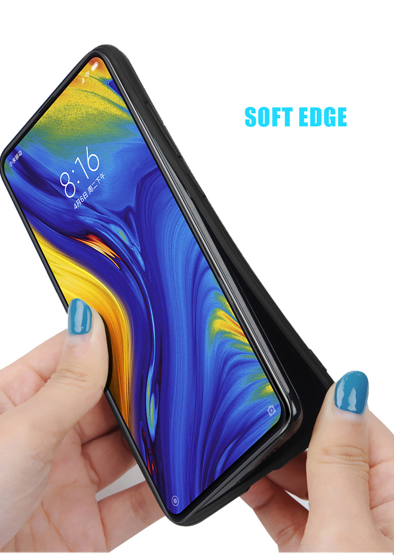 Bakeey Luxury Fabric Splice Soft Silicone Edge Shockproof Protective Case For Xiaomi Mi MIX 3