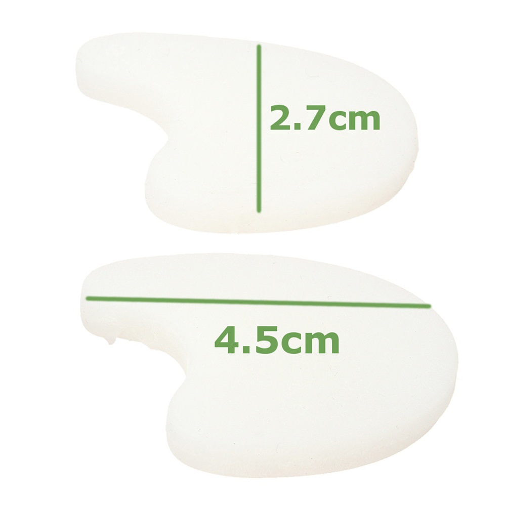 1 Pair Silicone Foot Toe Separator Hallux Valgus Alignment Bunion Thumb Protector